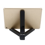 Klappbare Universal-Telefonhalterung für Tablet, verstellbares Schreibtischstativ - Schwarz