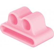 Support en silicone anti-perte écouteur Airpods pour montre Apple Watch - Rose