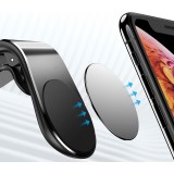 Support universel magnétique pour téléphone de voiture avec pince - Fixation pour Smartphones légers