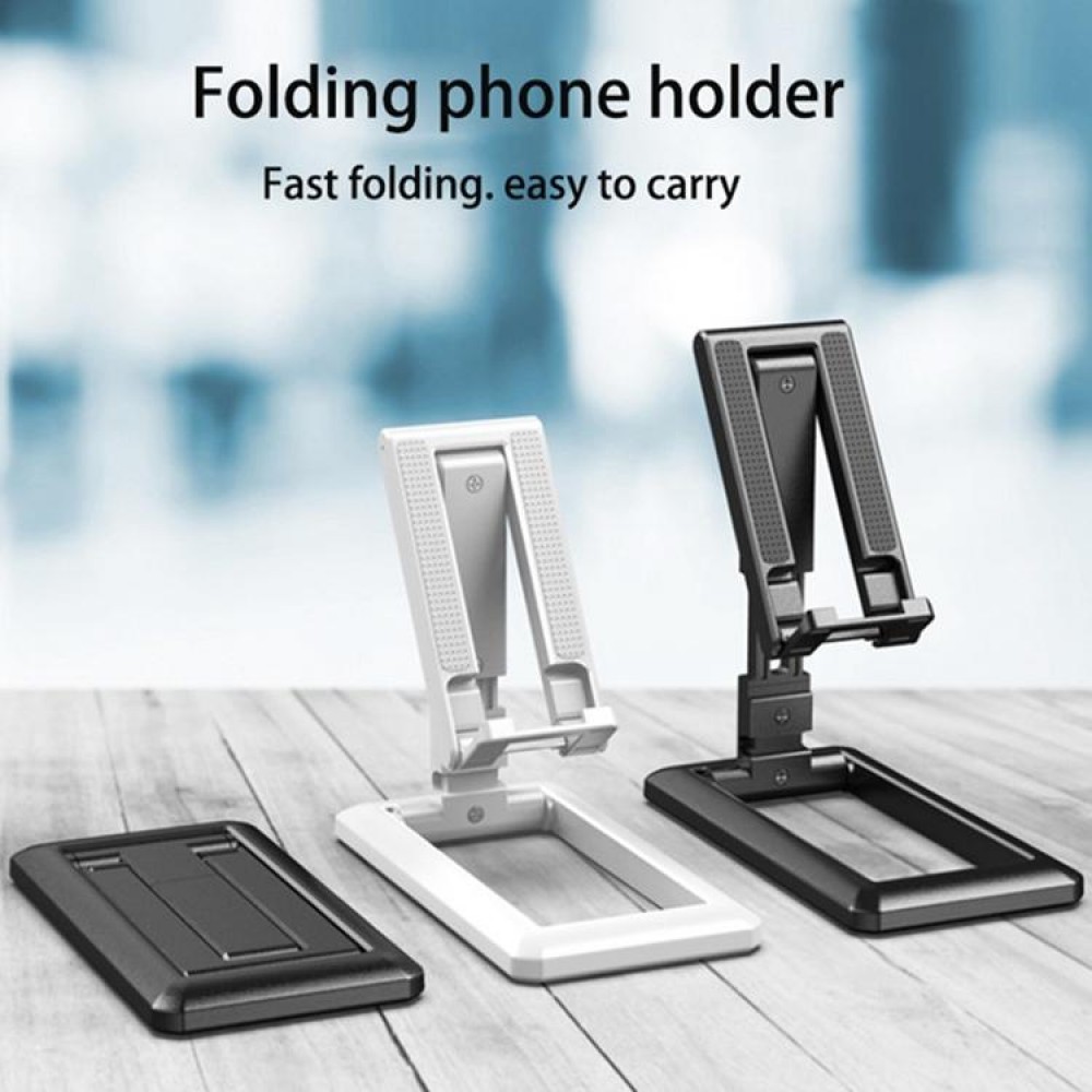 Universeller und faltbarer 2-Achsen Telefonhalter - passend für Smartphone und Tablets - Weiss