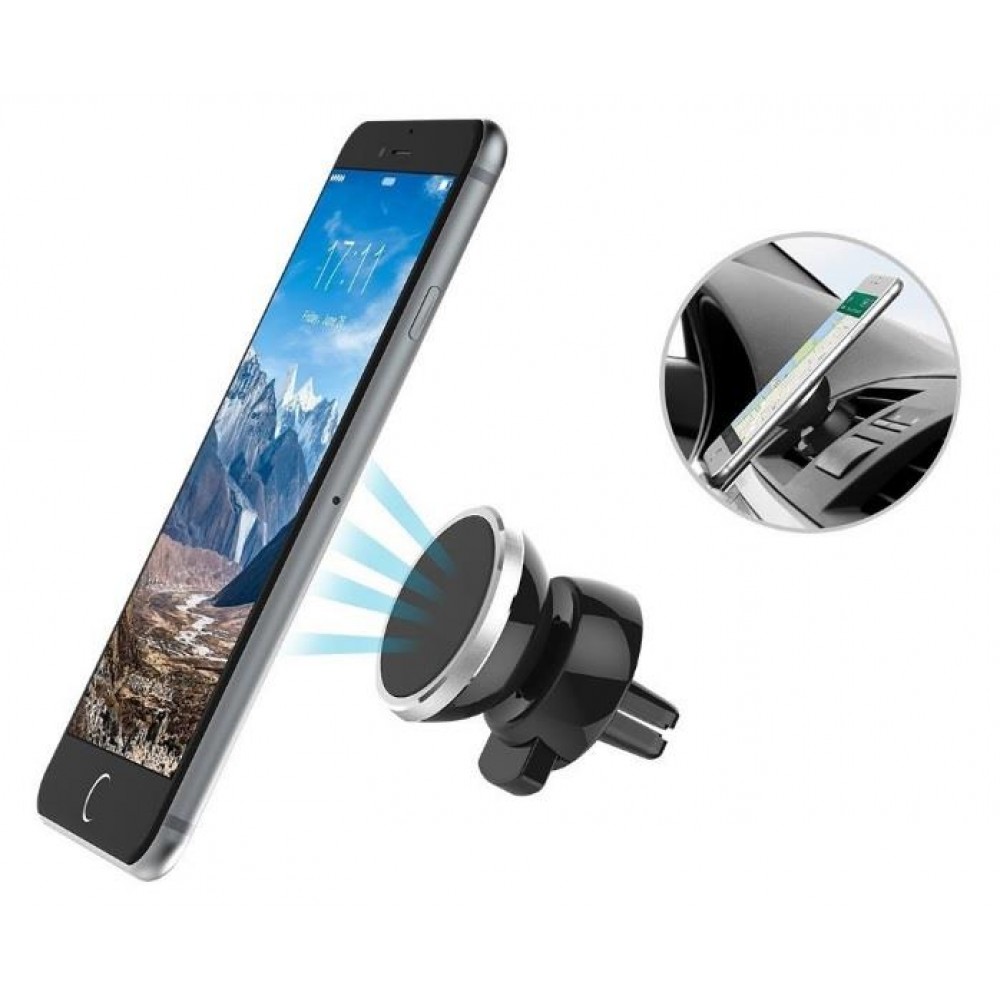 Support rotatif magnétique universel de téléphone de voiture pour la ventilation - Fixation 360° pour Smartphones légers