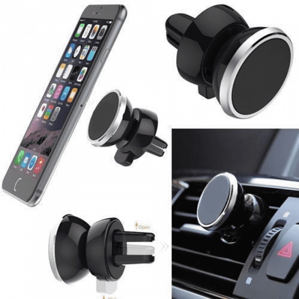 Support rotatif magnétique universel de téléphone de voiture pour la ventilation - Fixation 360° pour Smartphones légers