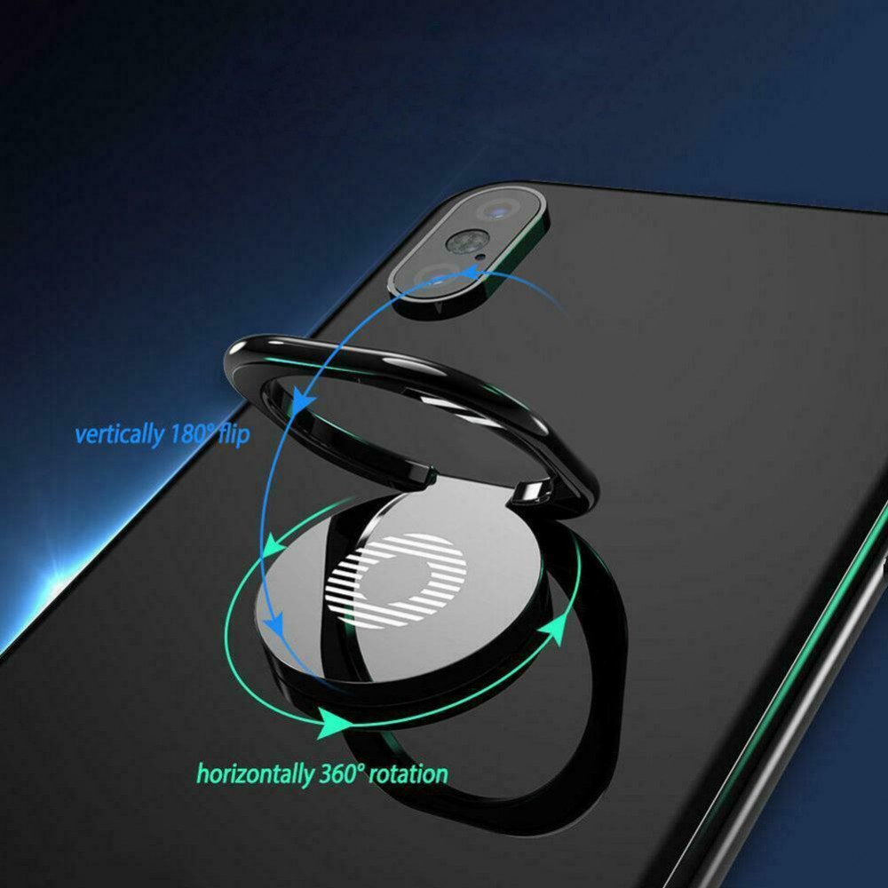 Anneau support 360° - Support de doigt interchangeable pour Smartphone / Tablettes - Argent