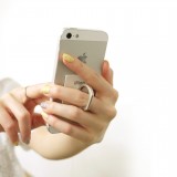 iRing support 360° - Support de doigt interchangeable pour Smartphone / Tablettes - Argent