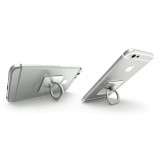 iRing Halterung 360° - Austauschbare Finger & Einhand Haltering für Smartphone / Tablets - Silber