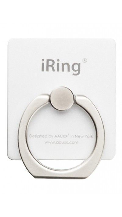 iRing support 360° - Support de doigt interchangeable pour Smartphone / Tablettes - Blanc