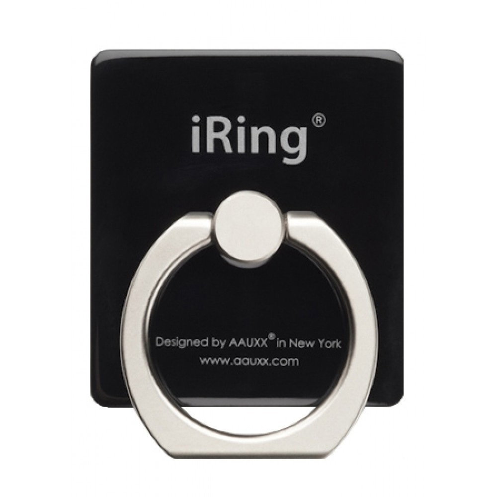 iRing Halterung 360° - Austauschbare Finger & Einhand Haltering für Smartphone / Tablets - Schwarz