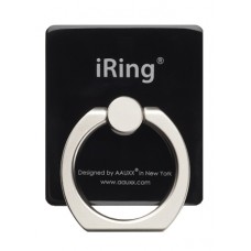 iRing Halterung 360° - Austauschbare Finger & Einhand Haltering für Smartphone / Tablets - Schwarz