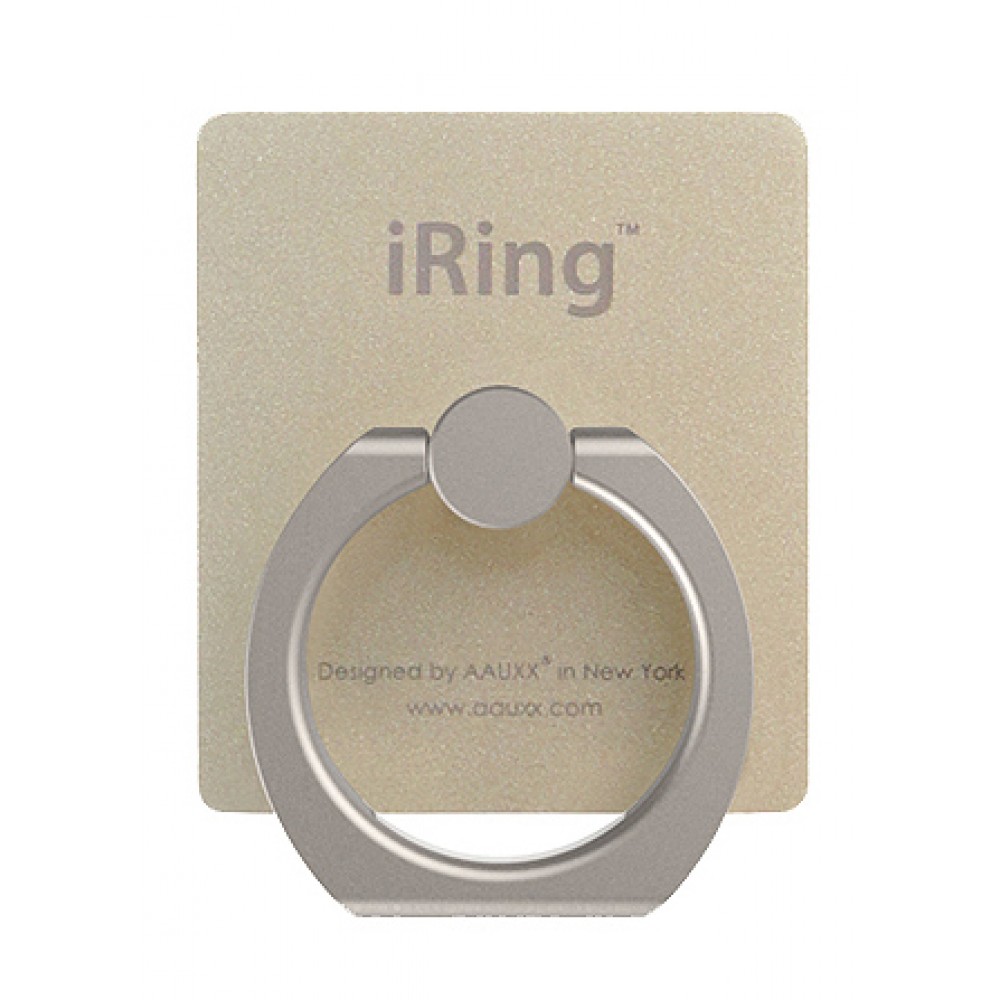 iRing supp- Ort 360° - Supp- Ort de doigt interchangeable pour Smartphone / Tablettes - Or