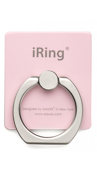 iRing support 360° - Support de doigt interchangeable pour Smartphone / Tablettes - Rose