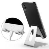 Universal Smartphone & Tablet Aluminium Halter Desktop Ständer - Silber