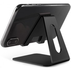 Universal Smartphone & Tablet Aluminium Halter Desktop Ständer - Schwarz