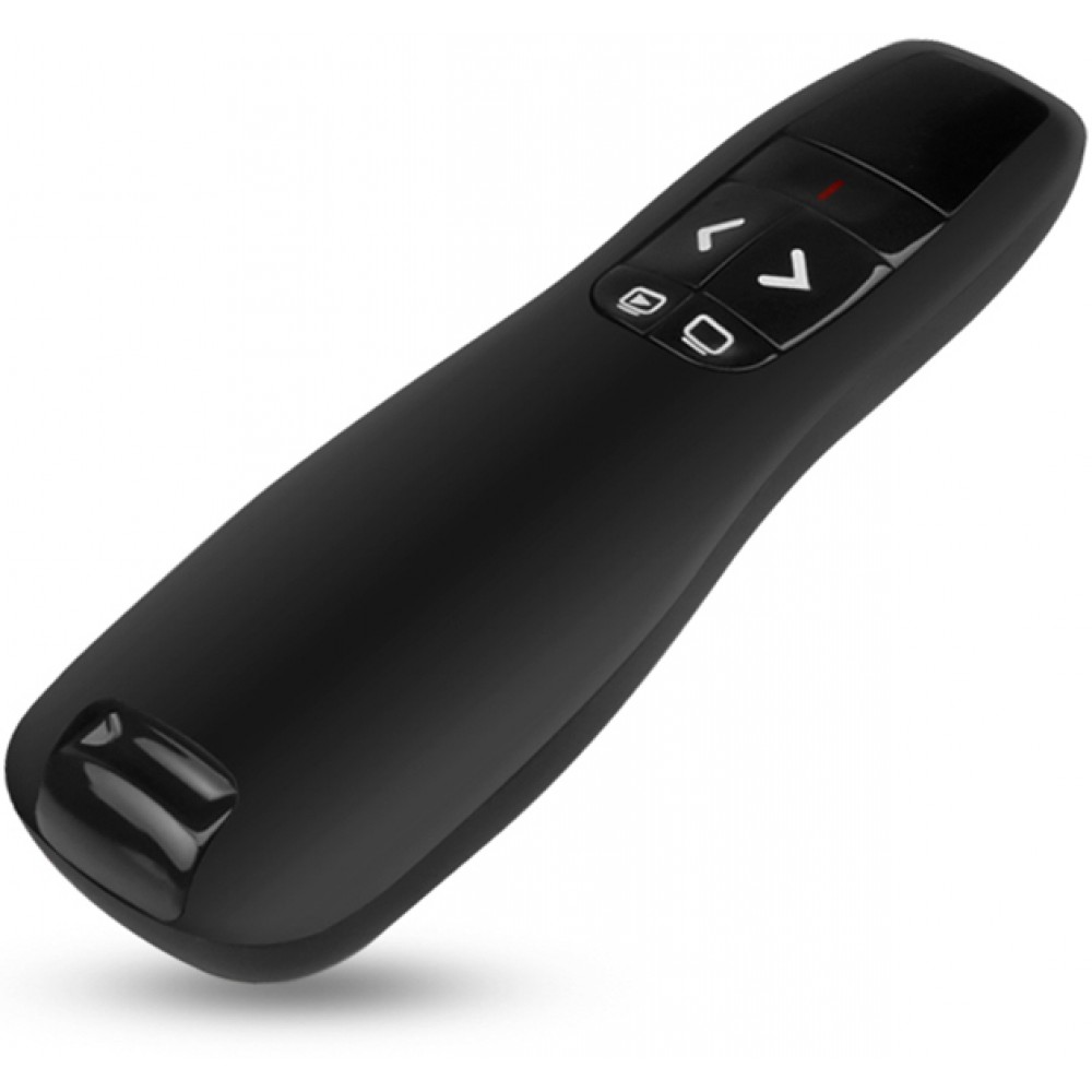 Télécommande Bluetooth de précision 2.4GHz avec pointeur laser pour les présentations - Noir