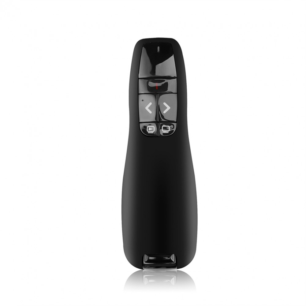 Télécommande Bluetooth de précision 2.4GHz avec pointeur laser pour les présentations - Noir