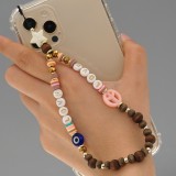 Universal Smartphone Armband Schmuck Charms - N°26 Peace & Love - Braun