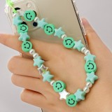 Universal Smartphone Armband Schmuck Charms - N°33 Smiley & Sterne - Grün