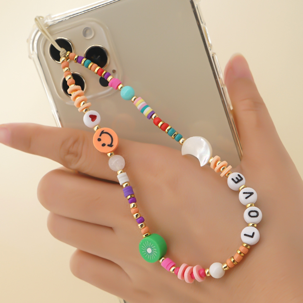 Universal Smartphone Armband Schmuck Charms - N°44 LOVE Mond Smiley