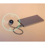 Ventilateur flexible avec connexion USB-A - Ventilateur de refroidissement avec horloge LED intégrée
