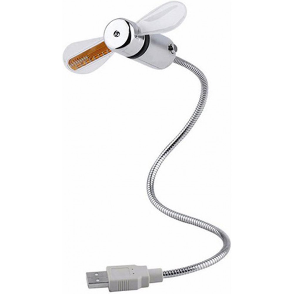 Flexibler Ventilator mit USB-A Anschluss - Kühlender Ventilator mit Integrierter LED-Lichtshow