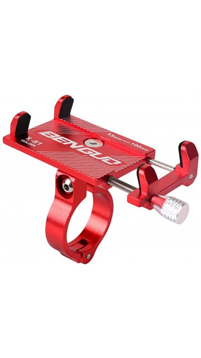 X-81 BENGUO Support de smartphone titanium pour vélo & moto - Rouge