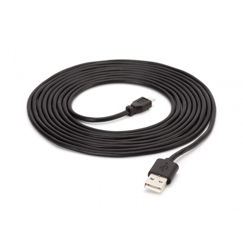 Câble de recharge Micro USB (3m) - Noir