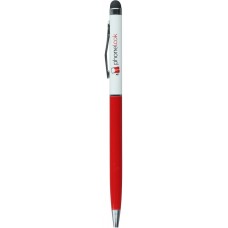 Stylet de précision universel - Touch-pen pour écrans tactiles avec stylo - PhoneLook rouge - Blanc