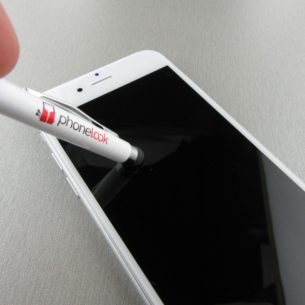 Stylet de précision universel - Touch-pen pour écrans tactiles avec stylo - PhoneLook rouge - Blanc