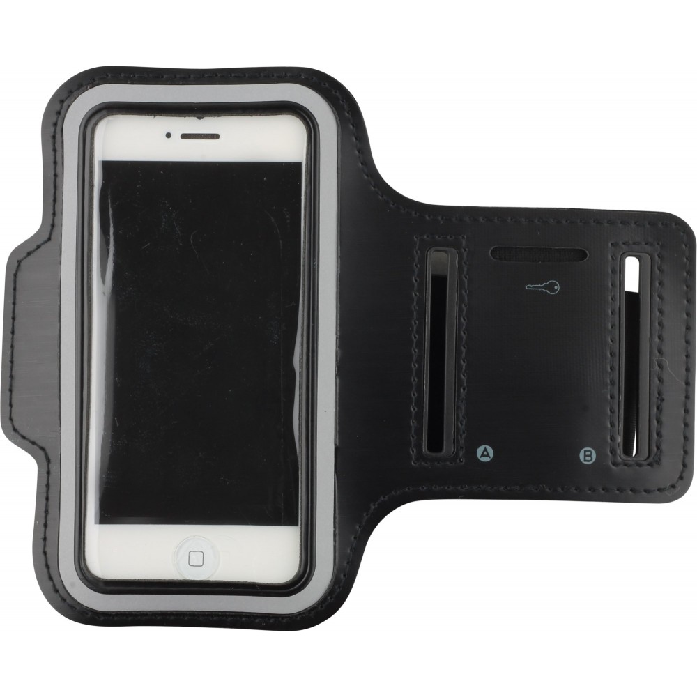 Brassard Sport housse pour smartphone pour les activités sportives - Noir - 5.2" à 5.7" (Large)