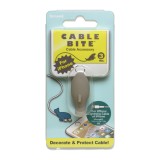 Protection de câble décorative et amusante pour la fiche de connexion de câble - Requin - Gris