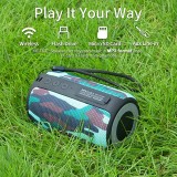 Zealot S32 Outdoor Bluetooth Speaker - Haut-parleur compact incl. microphone/AUX 3.5mm/BT5.0 - Camouflage