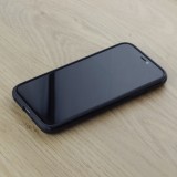 Hülle iPhone 11 - Hybrid Armor schwarz Dark Flowers
