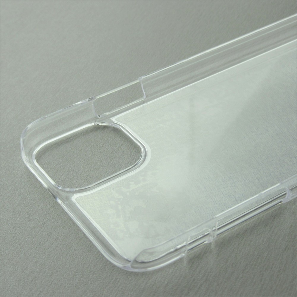 Coque iPhone 11 - Plastique transparent Turtles lines on black