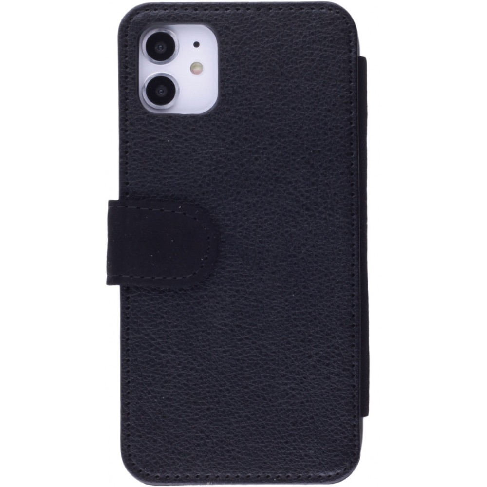 Coque iPhone 11 - Wallet noir Angry Dont Touch