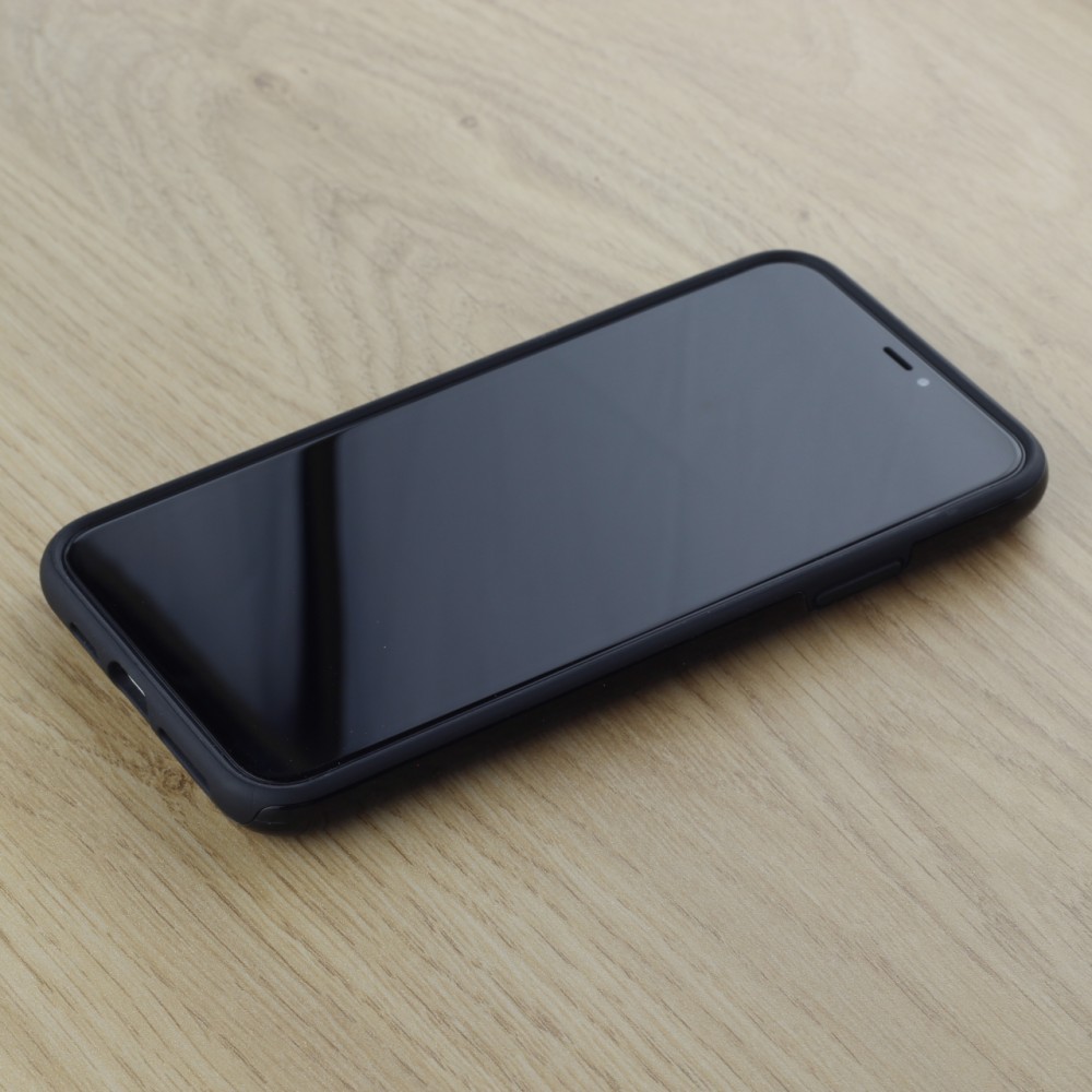 Coque iPhone 11 Pro Max - Hybrid Armor noir Meow 23
