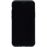 Coque iPhone 11 Pro Max - Silicone rigide noir Carbon Basic