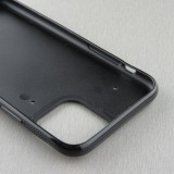 Coque iPhone 11 Pro - Silicone rigide noir Camo Blue