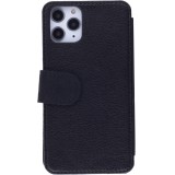 Coque iPhone 11 Pro - Wallet noir Chats gris troupeau