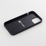 Coque iPhone 12 / 12 Pro - Silicone rigide noir Turtles lines on black