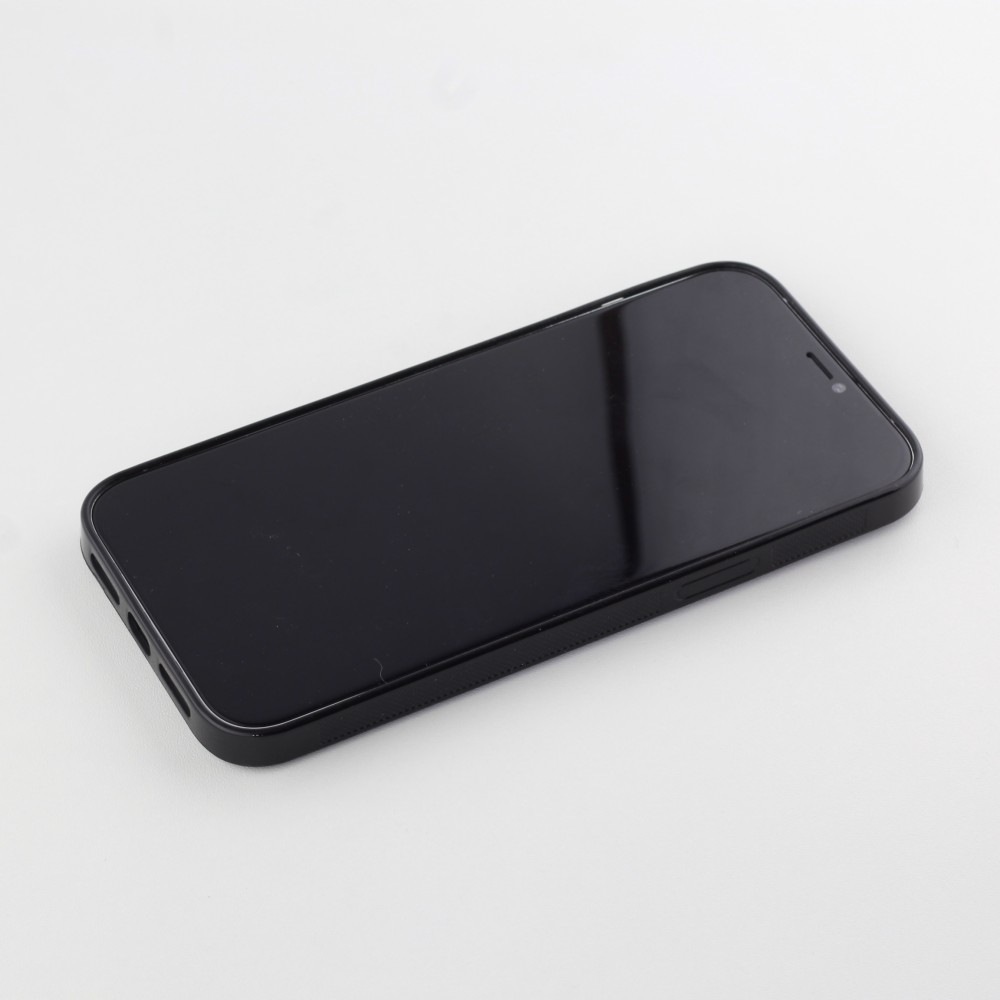Coque iPhone 12 Pro Max - Silicone rigide noir princesse en basket