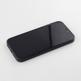 Coque iPhone 12 Pro Max - Silicone rigide noir Carbon Basic