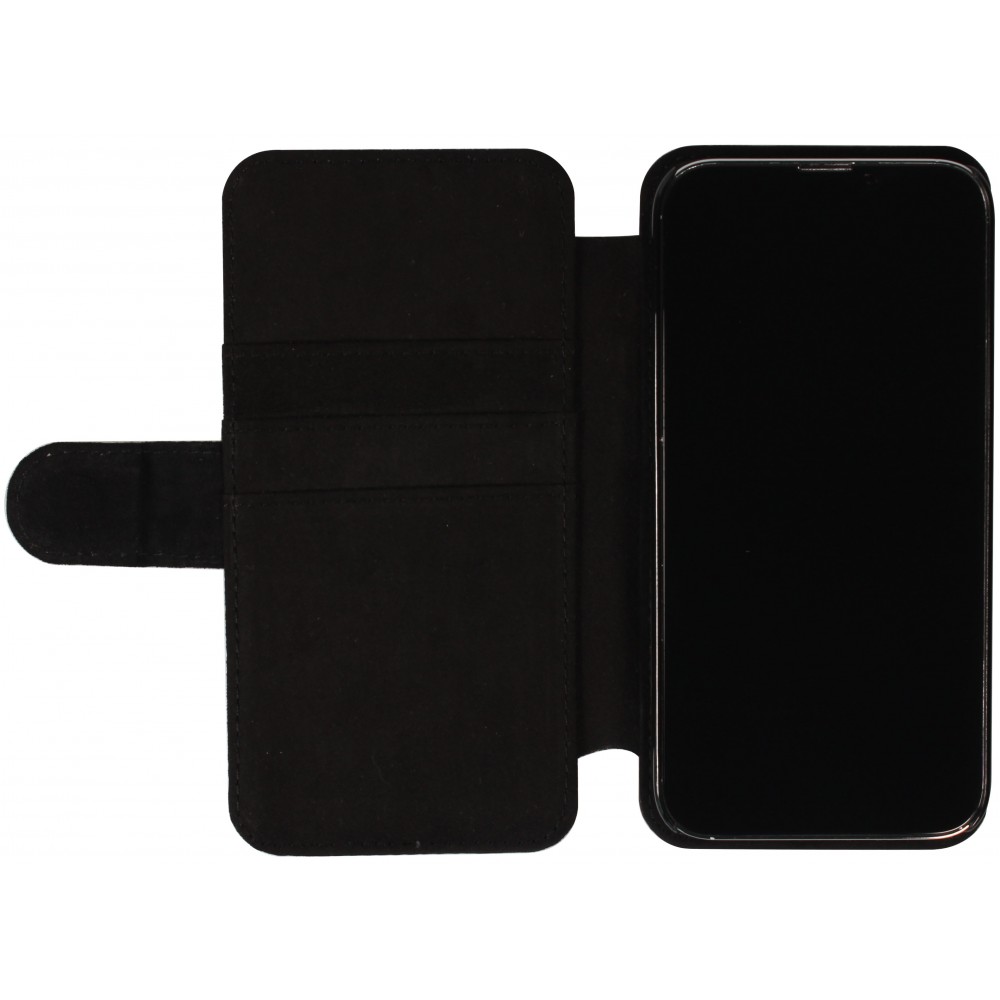 Coque iPhone 12 Pro Max - Wallet noir Bella Ciao