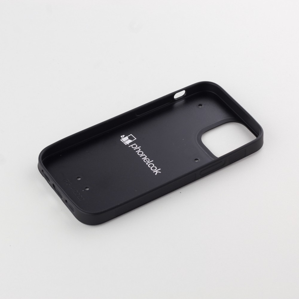 Hülle iPhone 12 mini - Silikon schwarz Smile