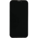 Coque iPhone 13 - Silicone rigide noir Flowers Dark