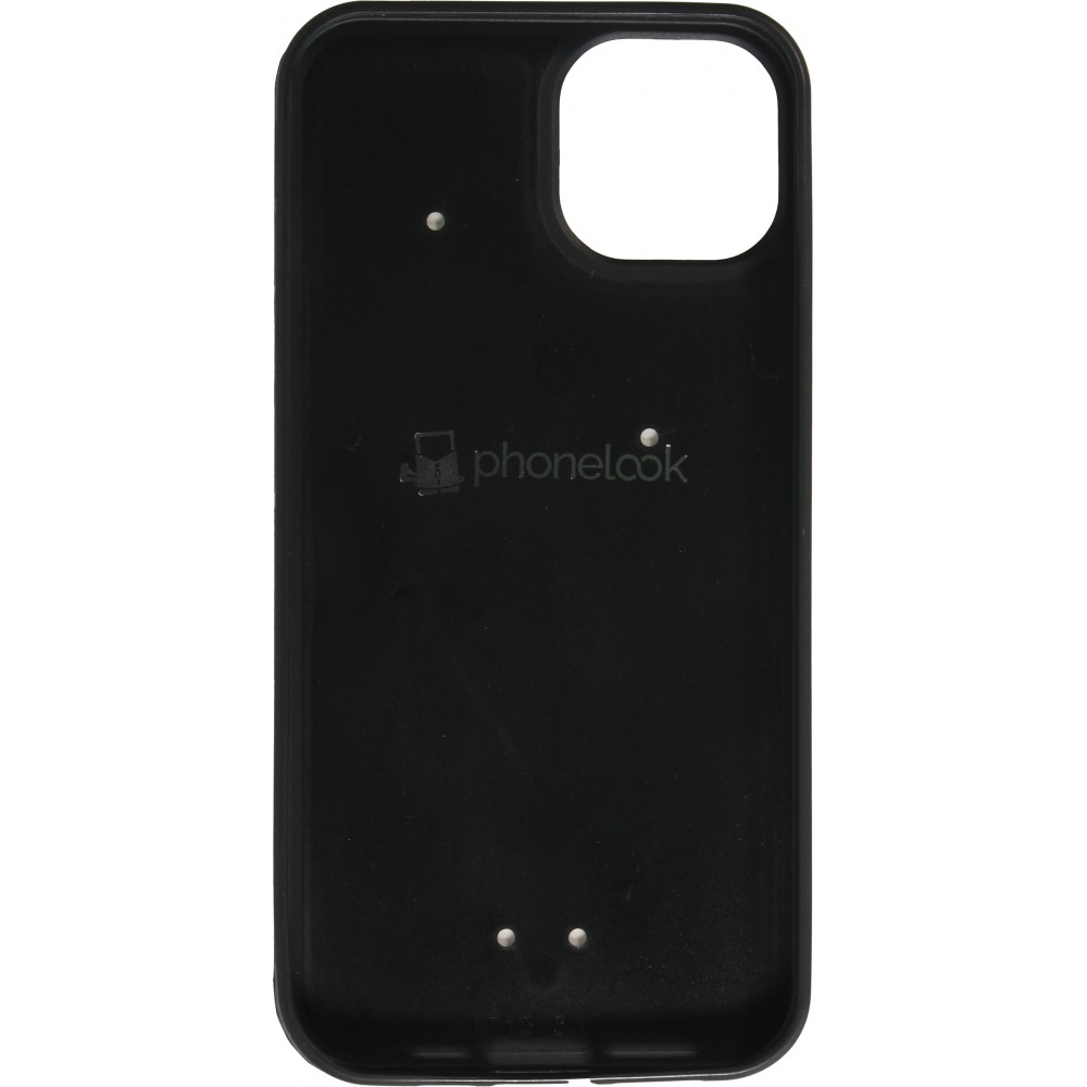Coque iPhone 13 - Silicone rigide noir Valentine 2022 Black Smoke
