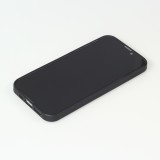 Coque iPhone 13 - Silicone rigide noir Shimmering Orange