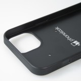 Coque iPhone 13 - Silicone rigide noir Turtles lines on black