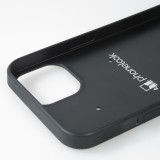 Coque iPhone 13 - Silicone rigide noir Space Vect- Or