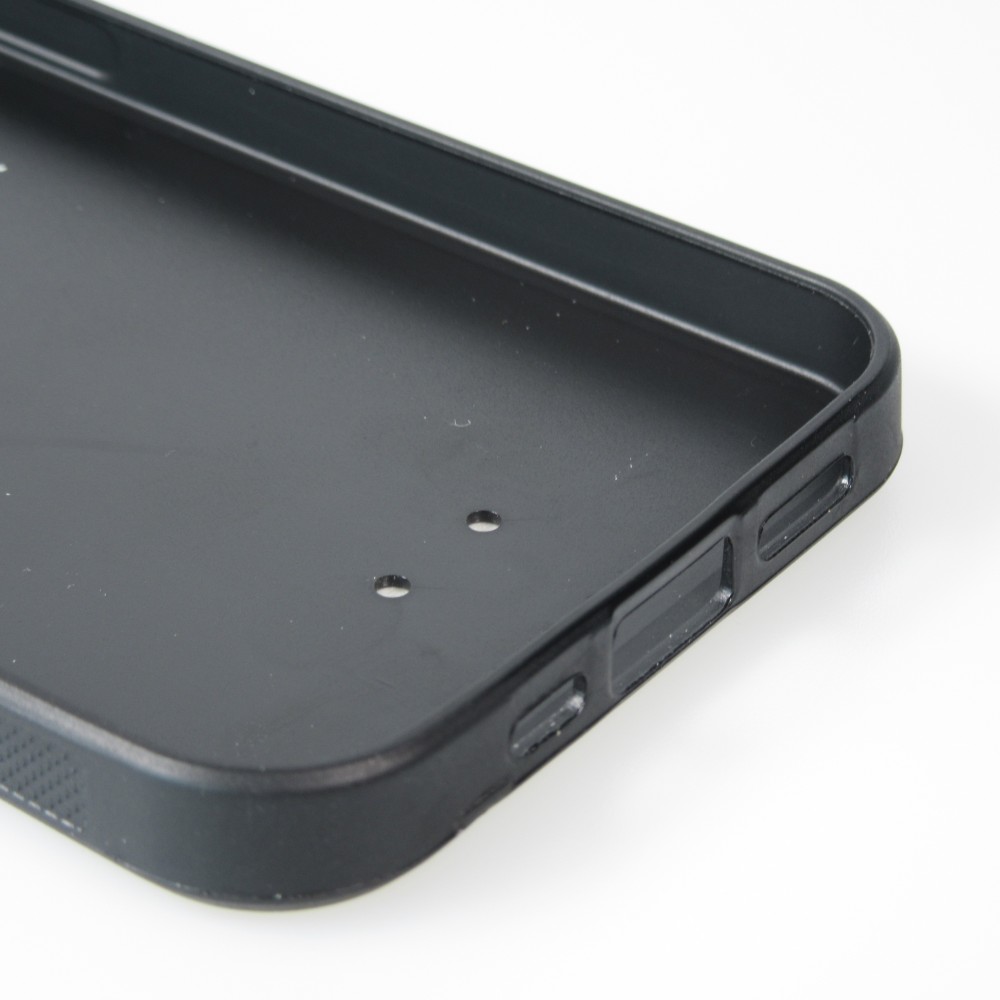 Coque iPhone 13 - Silicone rigide noir Astro balançoire