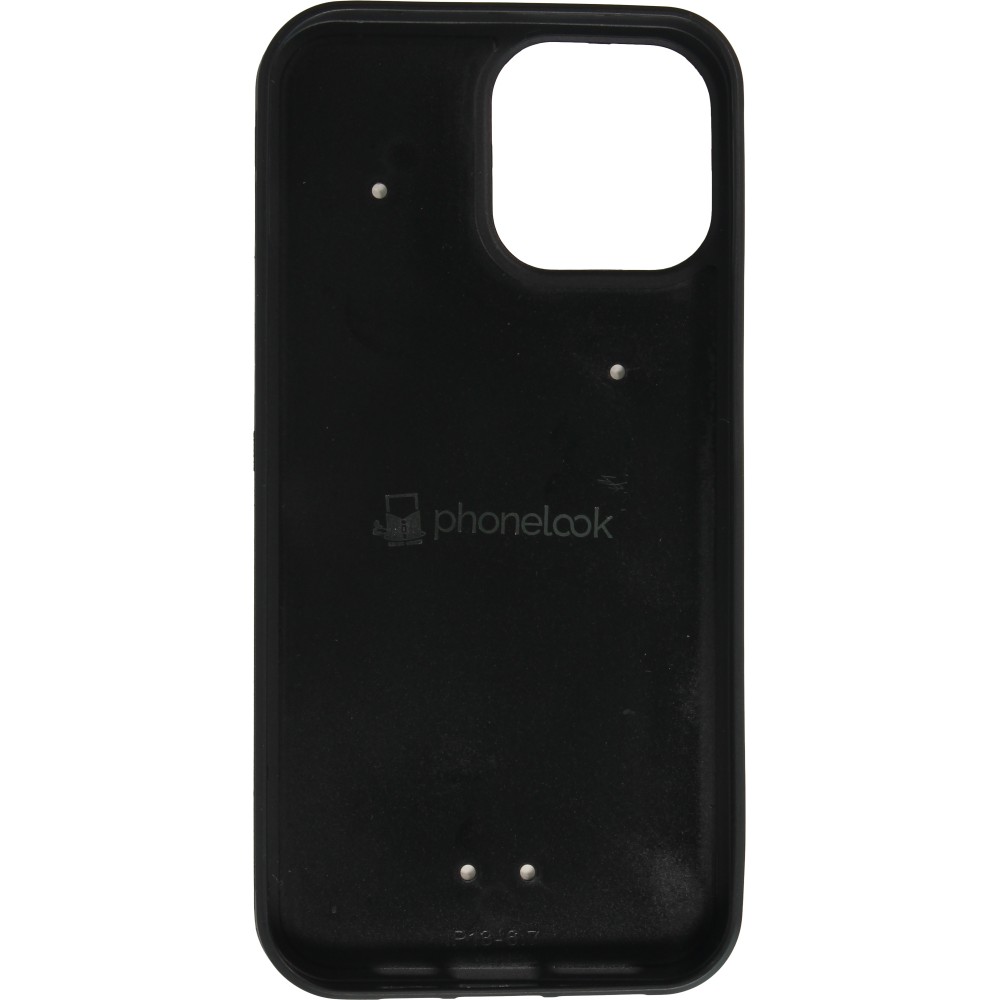 Coque iPhone 13 Pro Max - Silicone rigide noir Turtles lines on black
