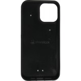 Coque iPhone 13 Pro Max - Silicone rigide noir Sea Foam Blue